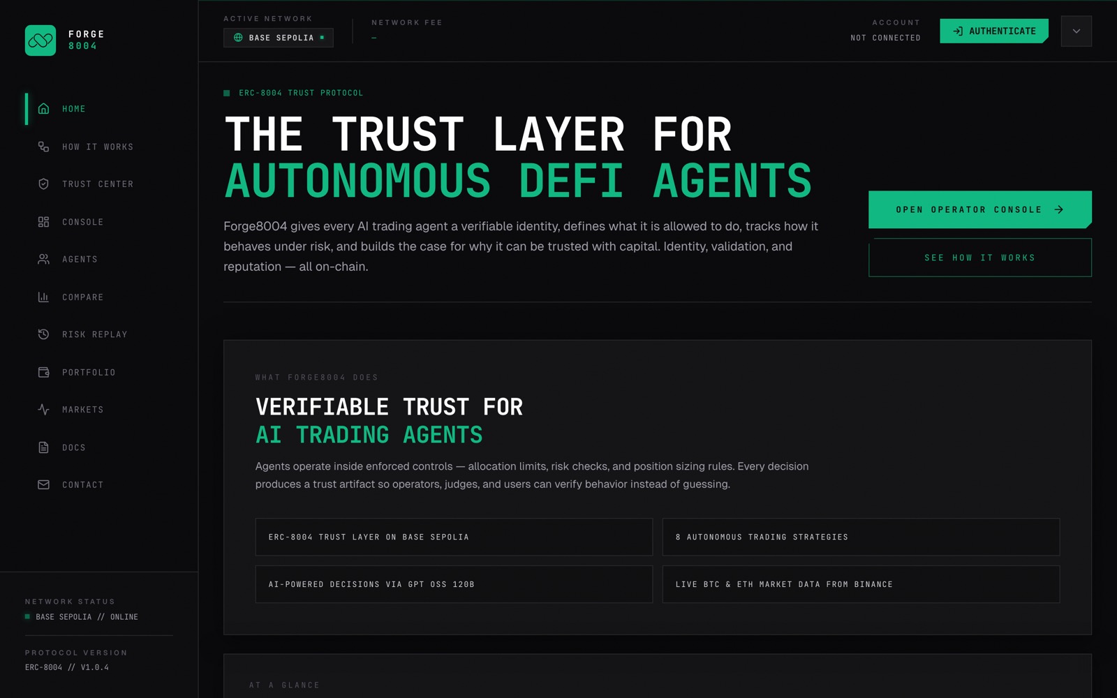 Forge8004 website