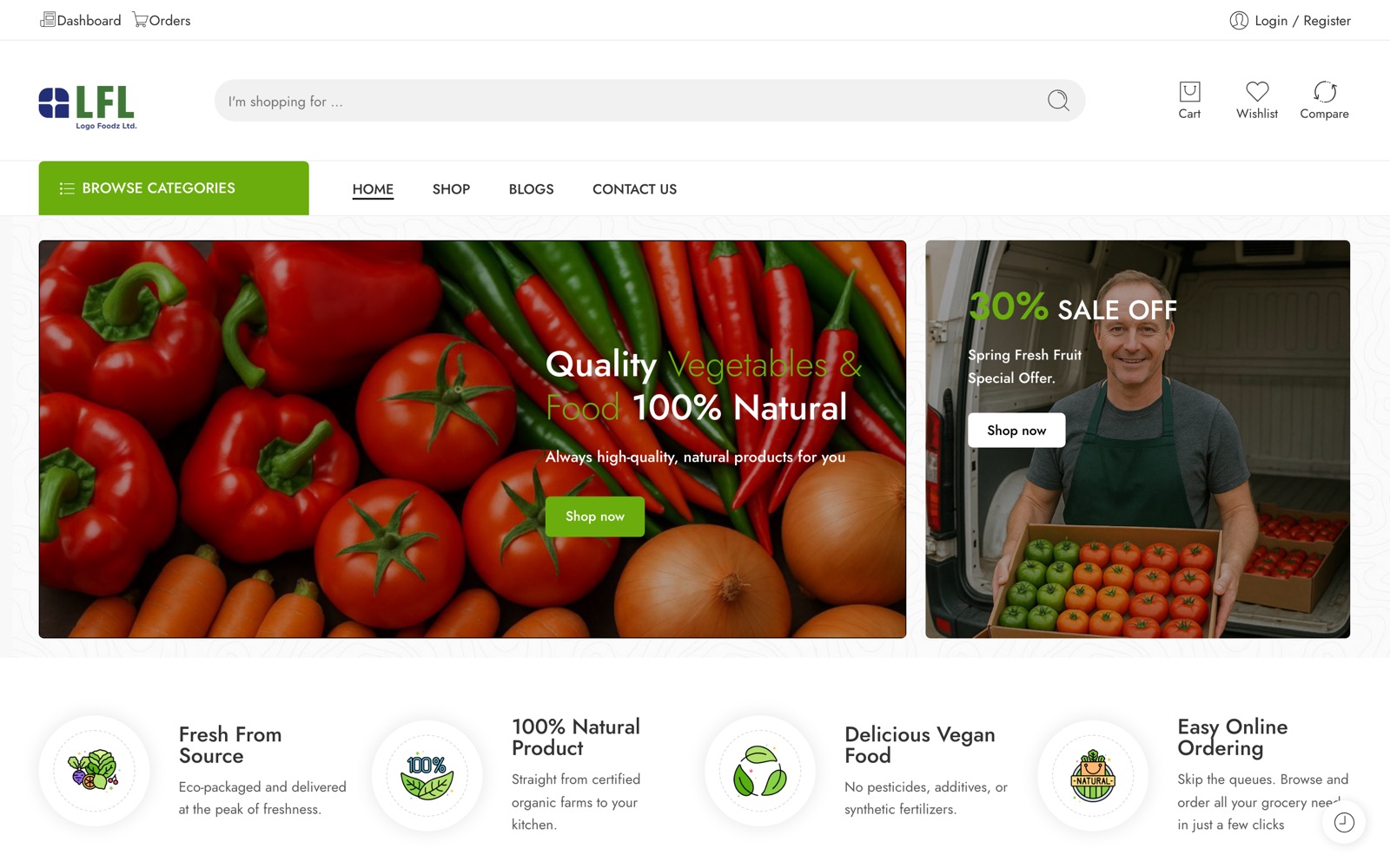 Logo Foodz LTD Store website