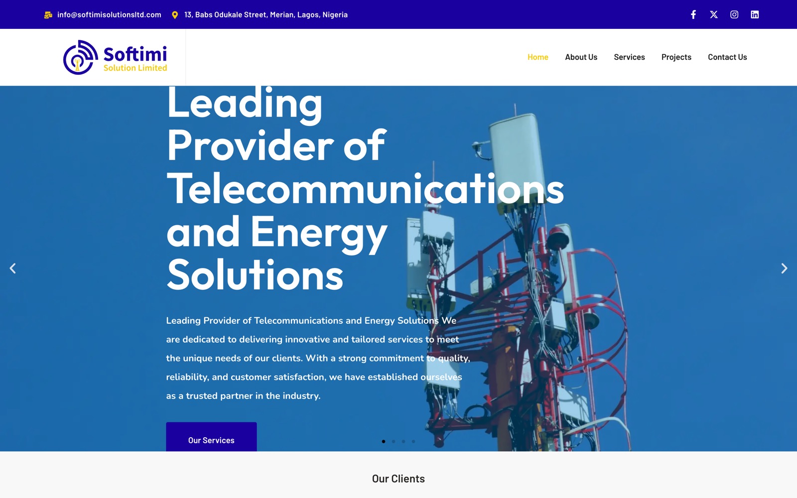 Softimi Solution Limited website